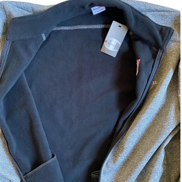 NWT Champion Full Zip Jacket Size XXL Grey Pockets North Rockland Red Raiders - Picture 12 of 16